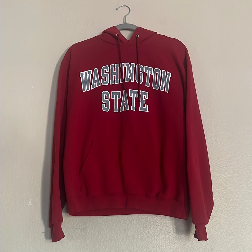 Washington State University Cougars Football Red Hoodie, Size Medium